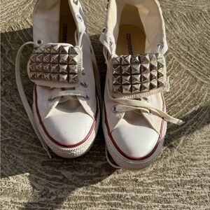 Converse studded shoes